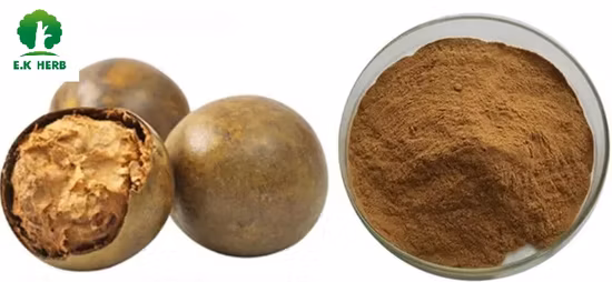 E. K Herb Factory Natural Mogroside V Powder Momordica Grosvenori Swingle Zero 0 Calories Sweetener Mogrosides 5%-98% Luo Han Guo Extract Monk Fruit Sweetener